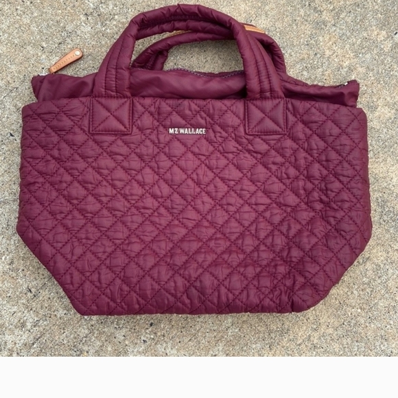 MZ Wallace Handbags - MZ Wallace Deep Red Quilted Tote
